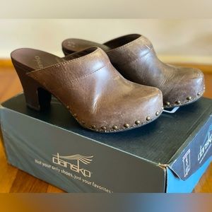 Dansko brown mules - size 36